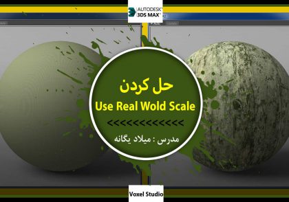 حل مشکل Use Real World Scale - وکسل استودیو